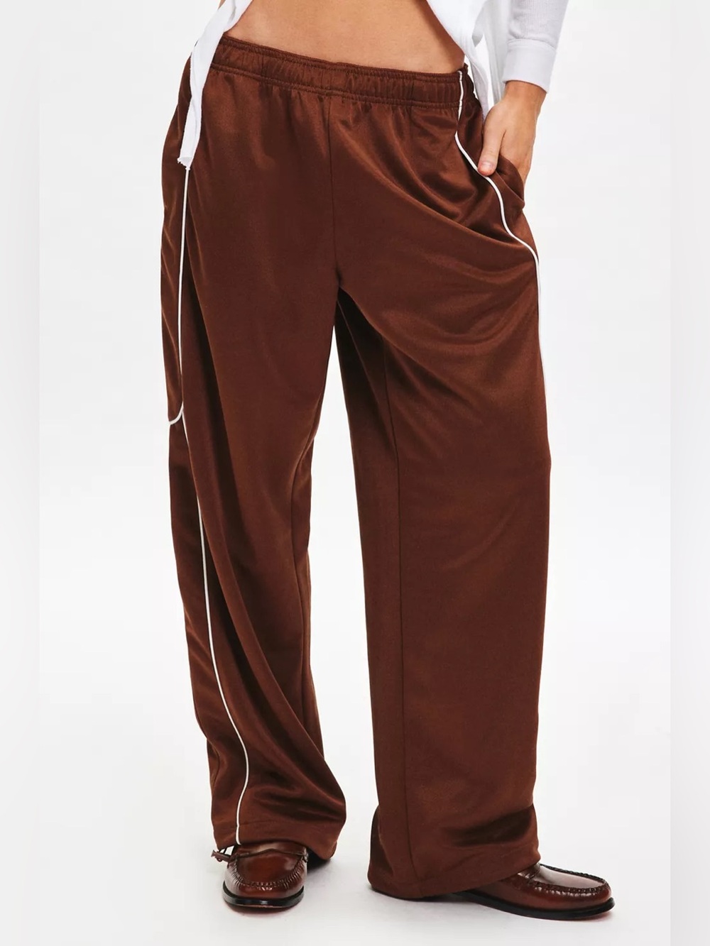 NWOT Urban Outfitters BDG Jess Tricot Straight Leg Track Pant Size XL
